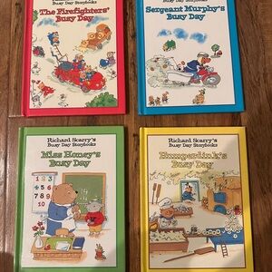 Vintage 1997 Richard Scarry's Busy Day Storybooks Full Set